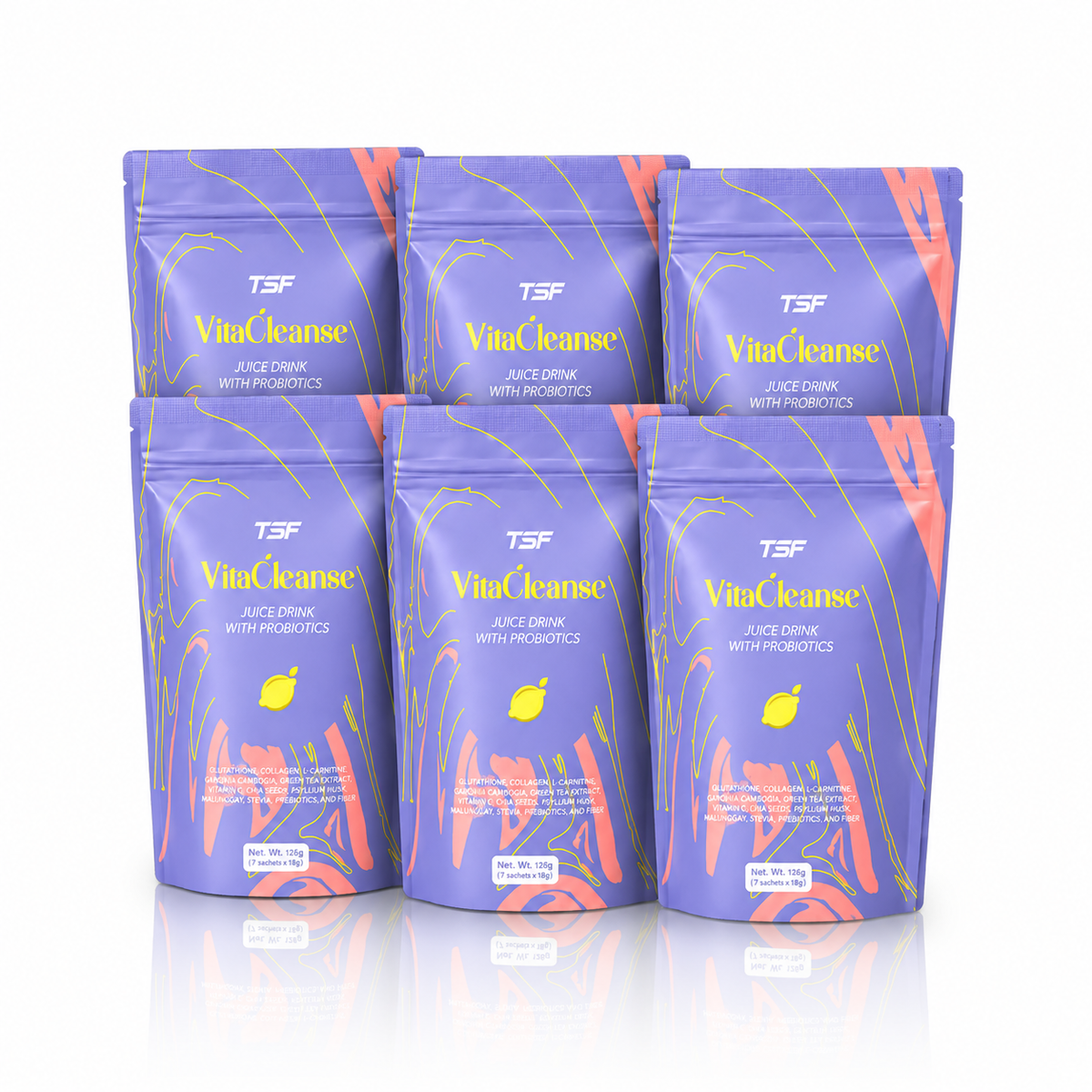 Vitacleanse Probiotic Drink (Bundle of 6 Pouches)