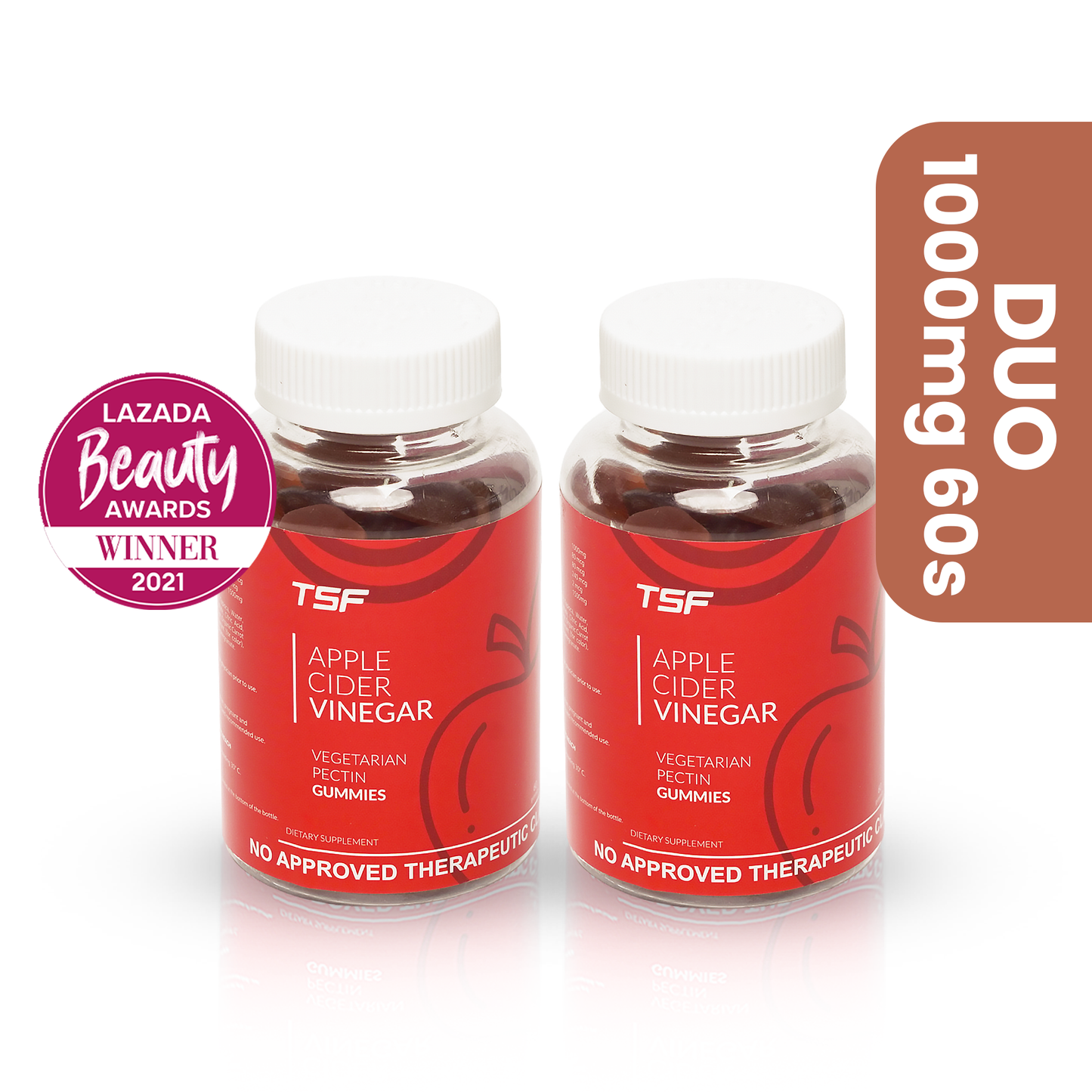 2PCS - ACV Gummies 1000mg (60 gummies per bottle)