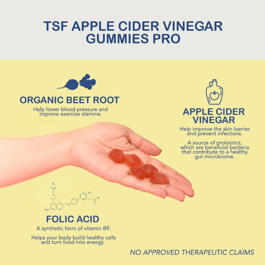 Apple Cider Vinegar PRO Gummies 1500mg 10s (Keto-Friendly and Sugar-Free)