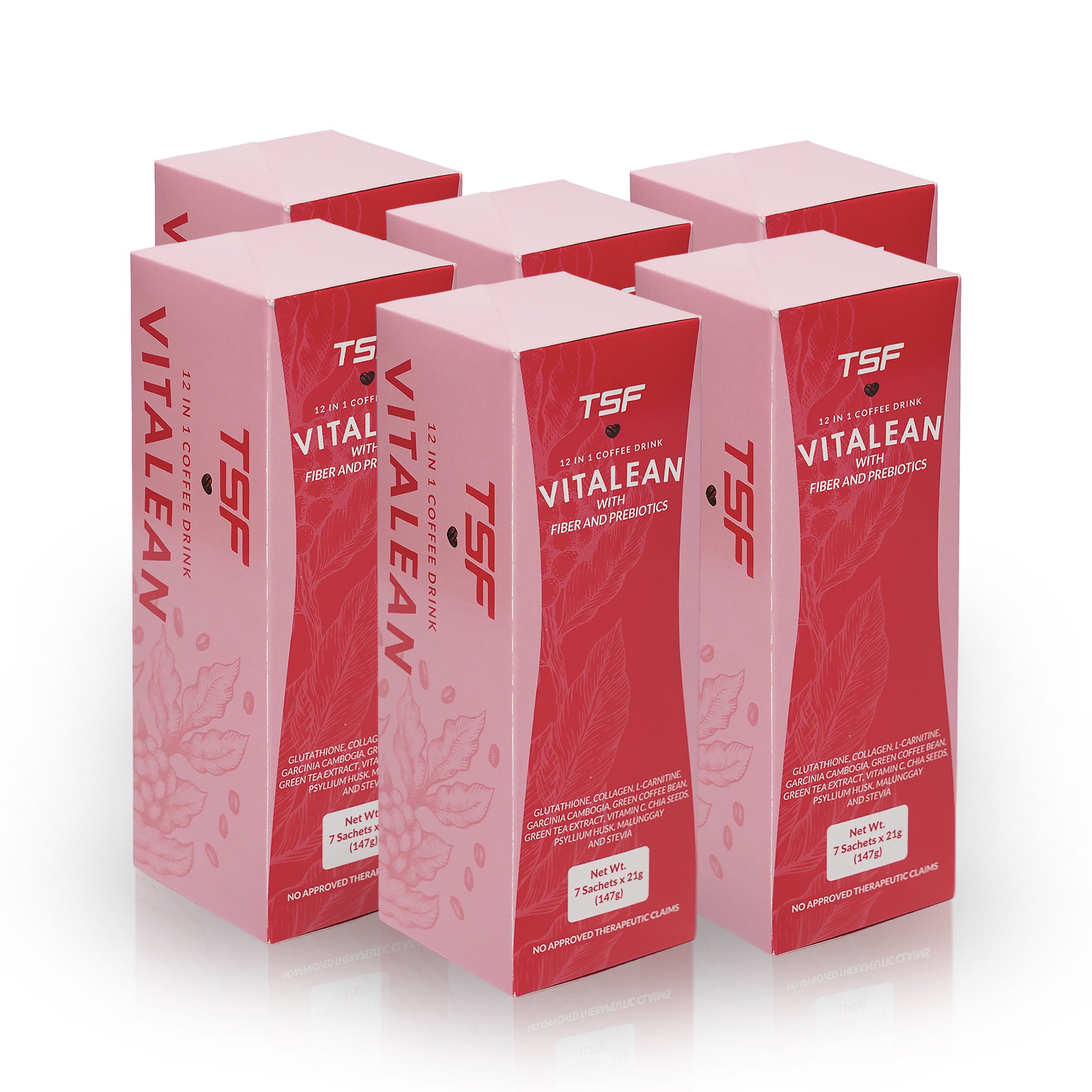 Vitalean Coffee Fiber & Prebiotics (Bundle of 6 boxes) – The Slim Firm