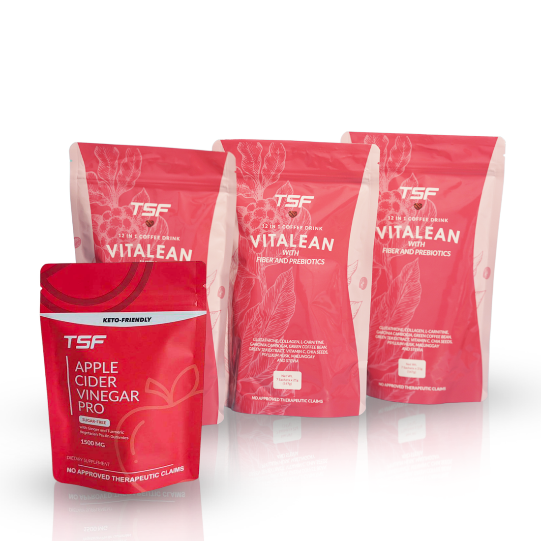 ACV Gummies Pro (30s) & Vitalean Coffee (7 sachets) Combo – The Slim Firm