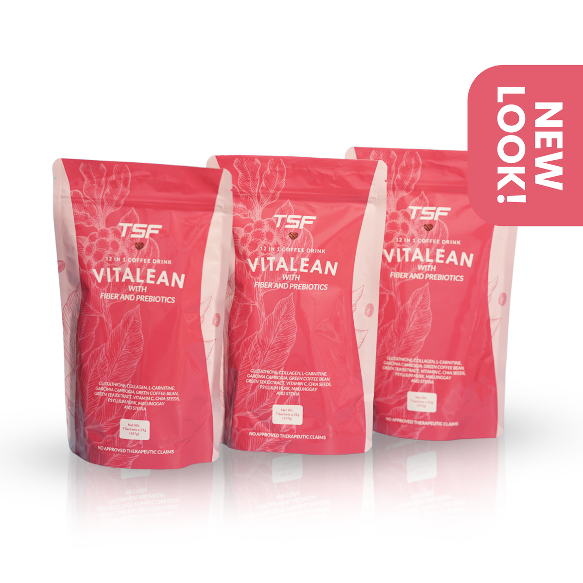 Vitalean Coffee Fiber & Prebiotics (3 Pouches) – The Slim Firm